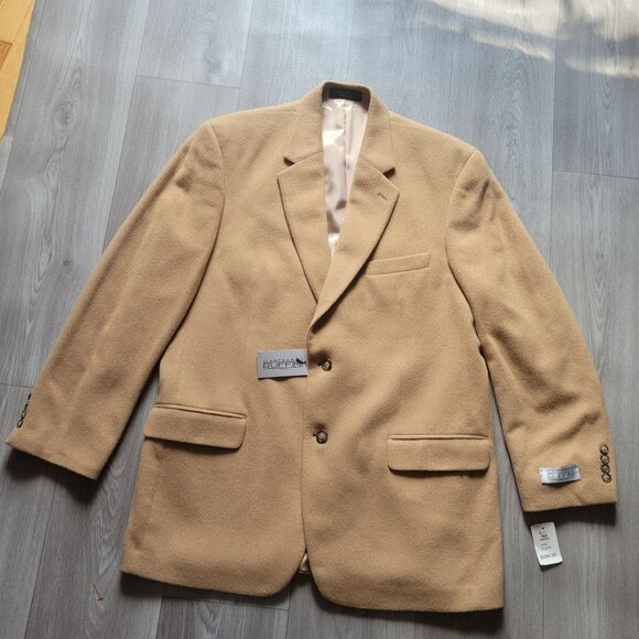 Gianfranco Ruffini Mens Camel Hair Blazer Size 44LG - Picture 6 of 10